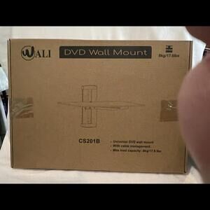 New WALI CS201B Black Universal DVD DVR VCR Wall Mount